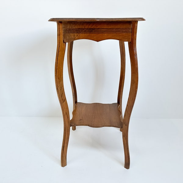 Vintage Side Table, Occasional Table, Pedestal, Plant Stand, Hall Table, Wooden Side Table