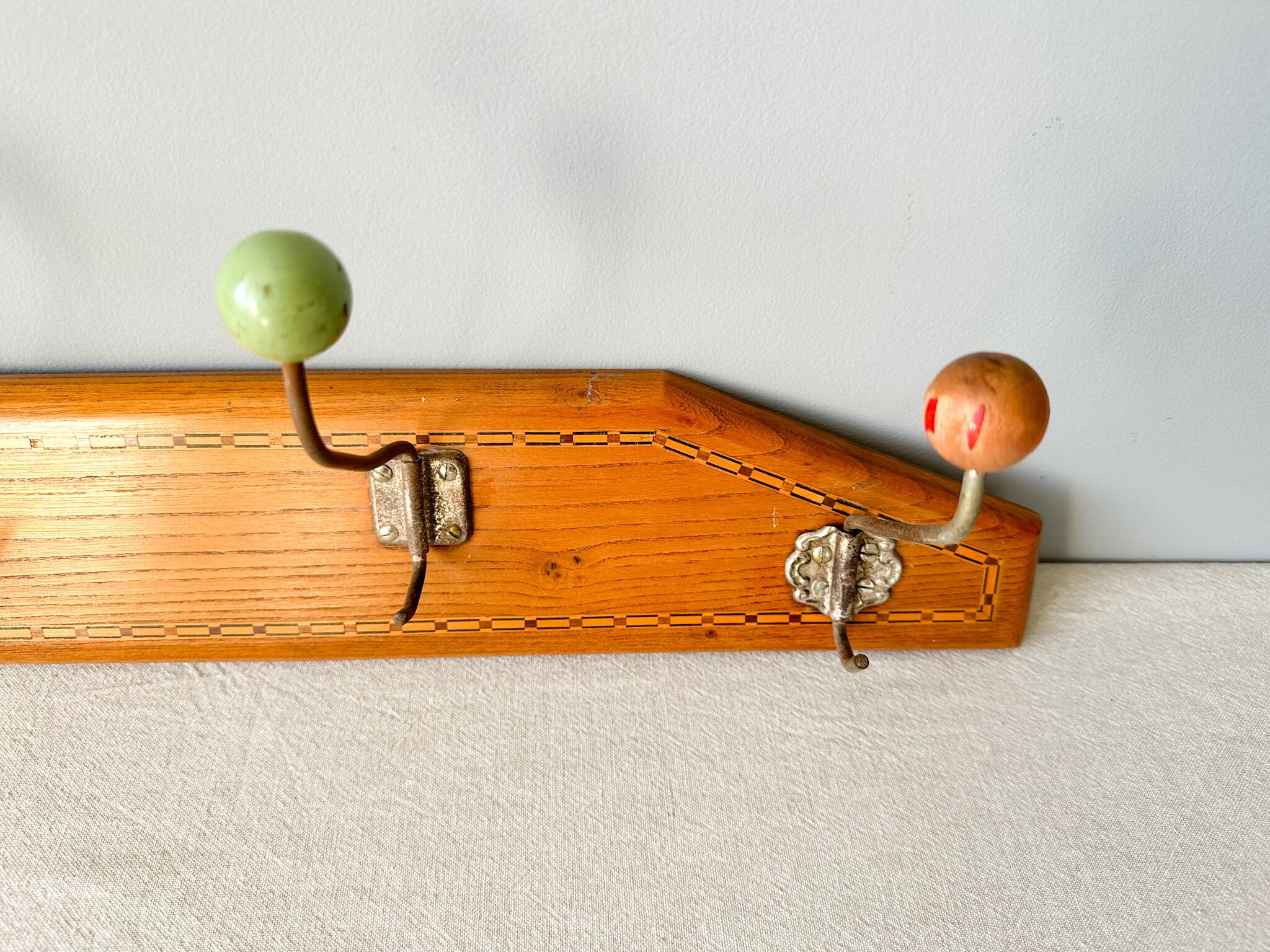 Vintage Midcentury Wall Coat Rack Wall Mount Coat Rack Etsy