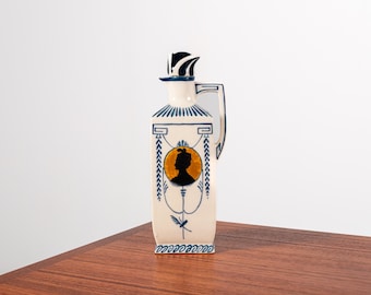 Antik Royal Delft (De Porceleyne Fles) Lucas Bols keramiska karaff, 1903