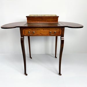 19th Century Mahogany Kidney-Shaped Desk