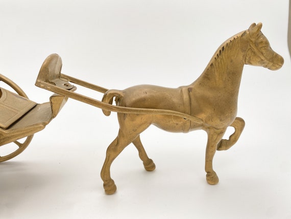 ヴィンテージ真鍮製馬車置物：コレクター向け装飾品 - Etsy 日本