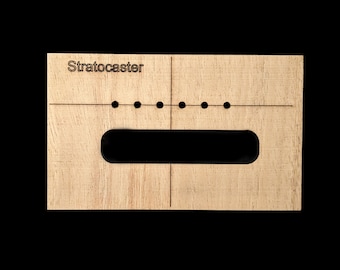 Stratocaster 6 point 2 piece Bridge Routing Template set