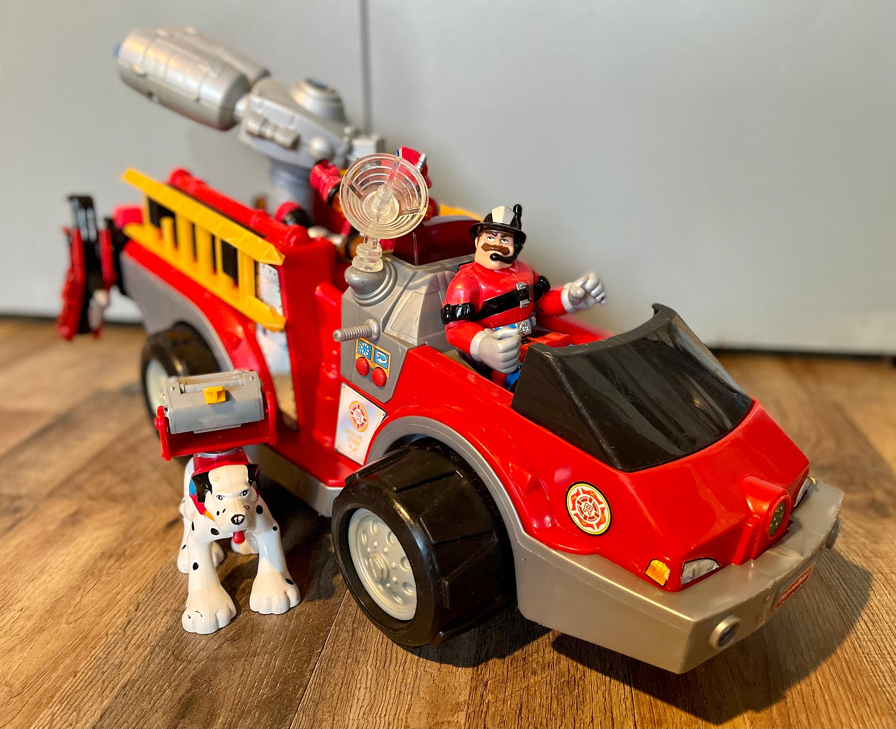 Fisher Price Rescue Heroes Voice Tech Fire Truck Etsy Canada