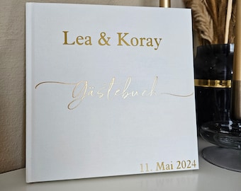 personalisiertes Gästebuch Hochzeit Erinnerungsbuch Guestbook Fotobuch Poesiealbum Hochzeitsdeko Hochzeit Standesamt Verlobung Engagement