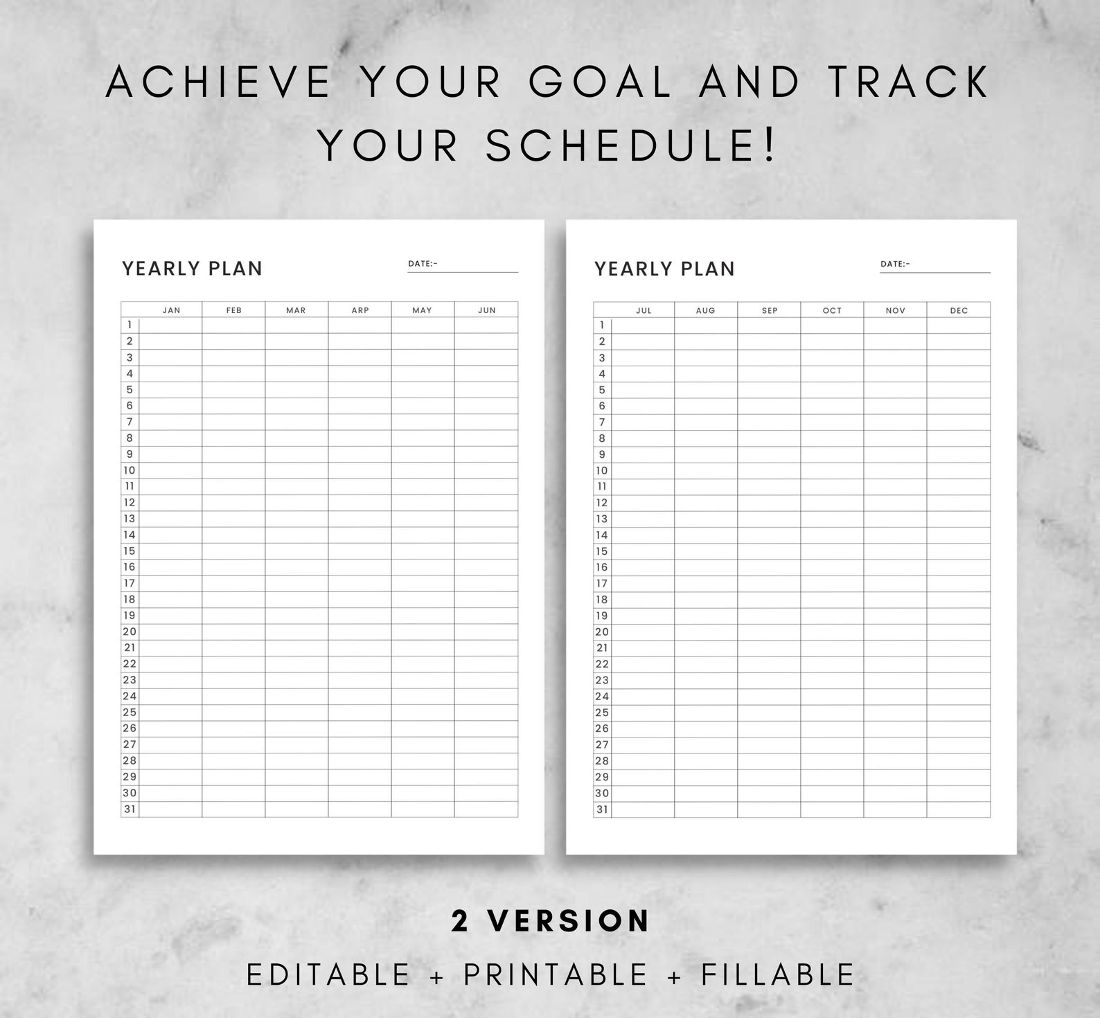 2-page-yearly-planner-printable-year-at-a-glance-yearly-etsy