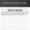 Printable Dots and Boxes Game, Small Board Game, 2 Quick Games. US ...