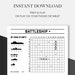 Printable Battleship Game, Small Game, Battleship Board Game, 2 Quick ...