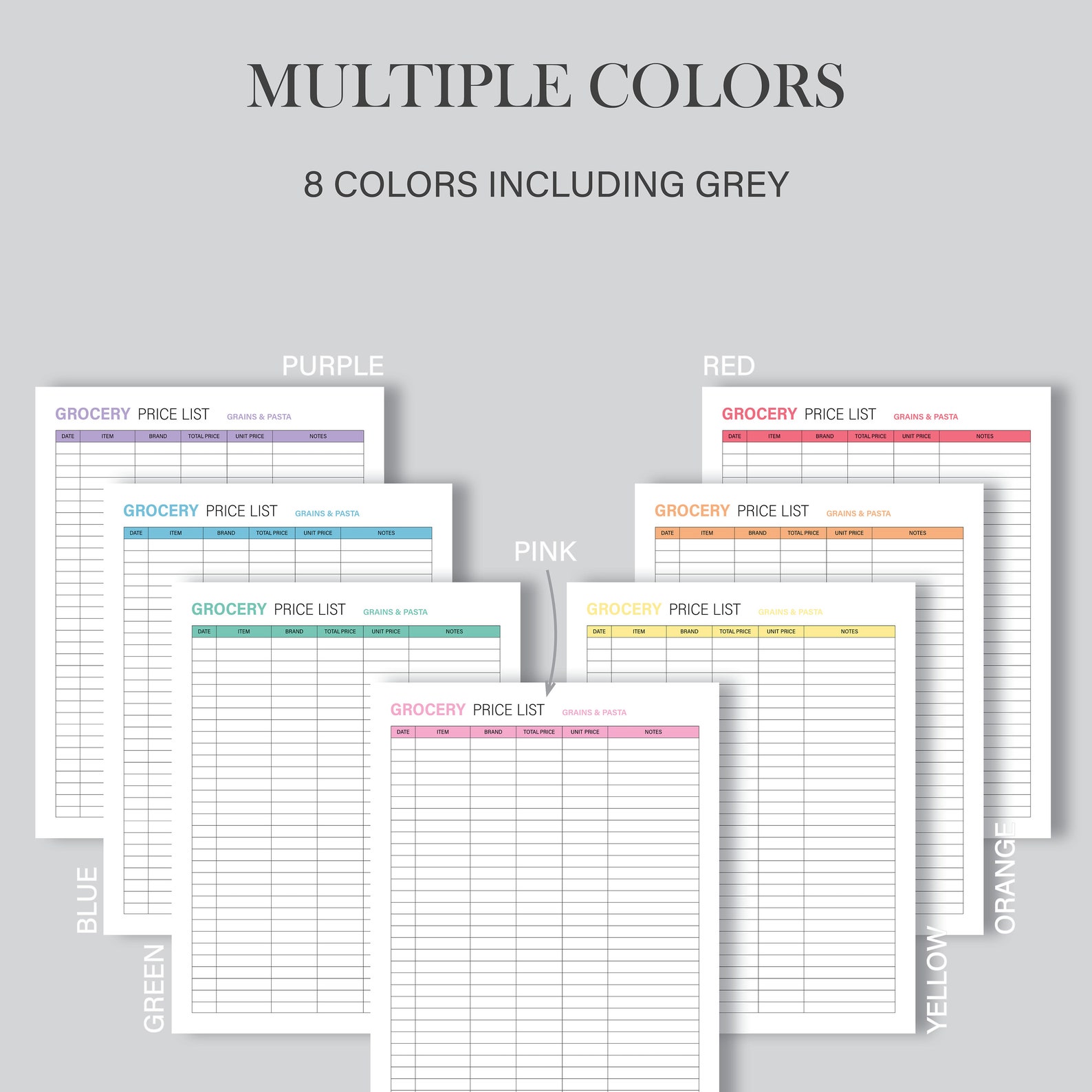 Printable Grocery Price List, Budget List, Grocery Budget, Grocery ...