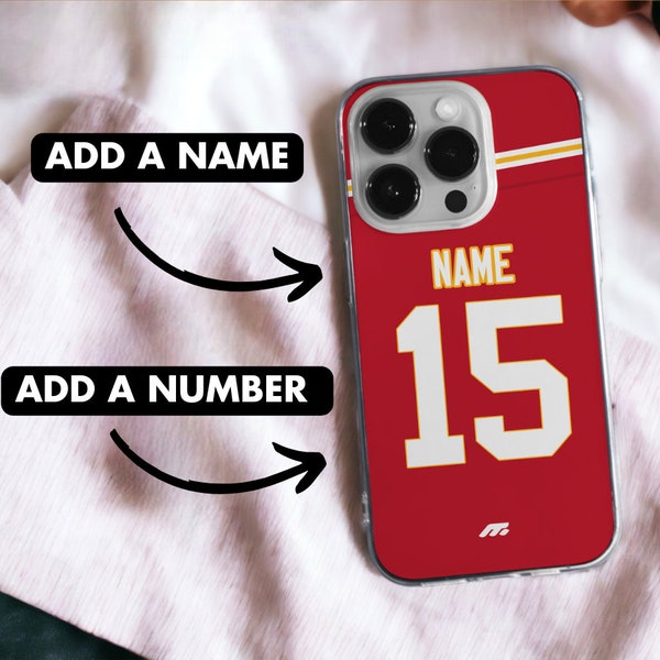 Kansas City Chiefs Phone Case , Chiefs NFL Custom Accessory , Personalized Fan Gift , Gameday Chiefs Cover for Football Fans