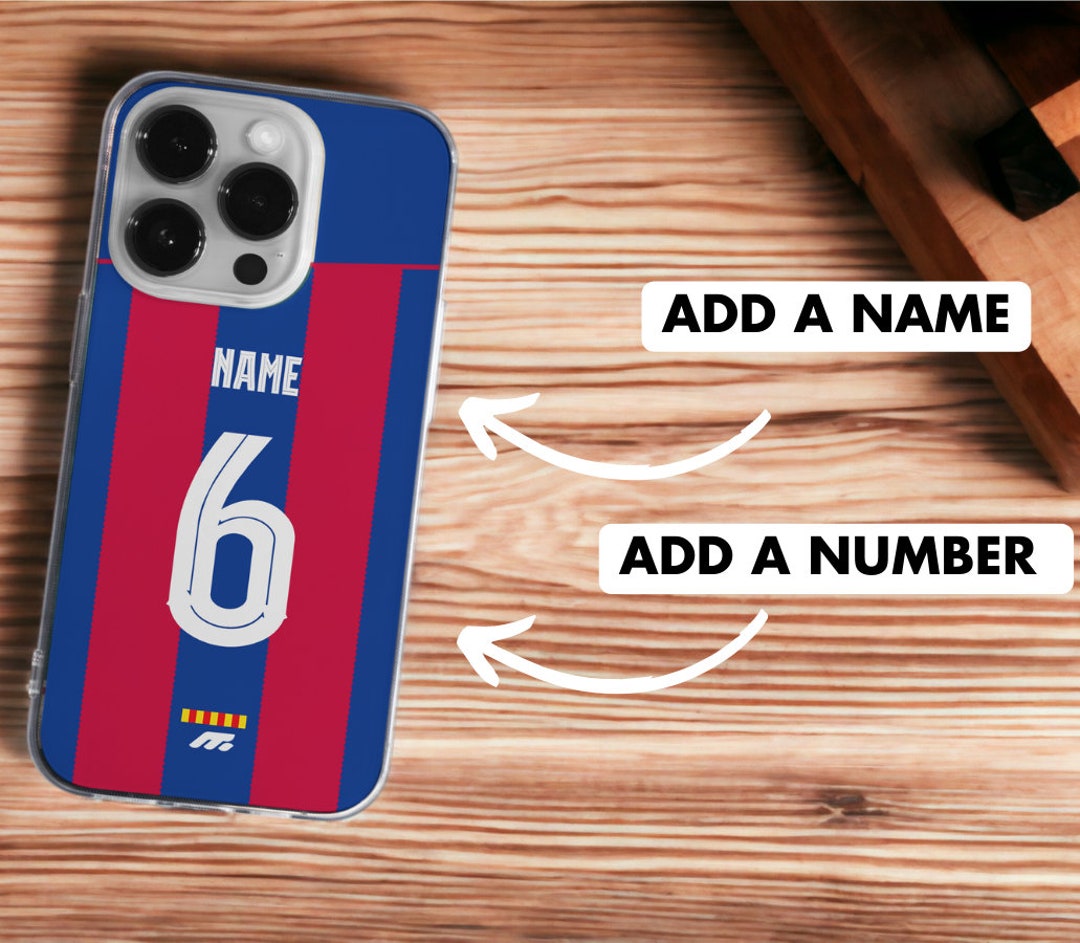 Silicone Football Case FC Barcelona, Football Case for Smartphone TPU