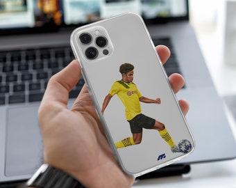 ADEYEMI phone case Dortmund for iPhone 15, 14, 13, 12 pro, Samsung S24 S23 Clear customized cover for smartphone. Football gift for fans