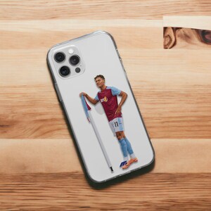 Ollie WATKINS phone case ASTON VILLAfor iPhone 15, 14, 13, 12 pro, Samsung S23 Clear customized cover for smartphone. Football gift for fans