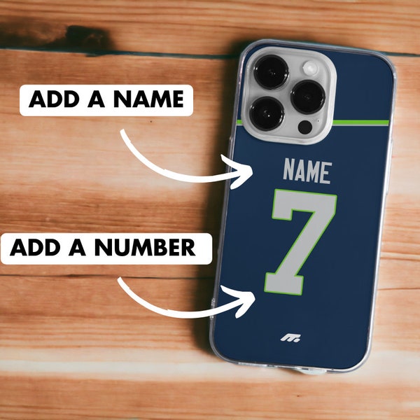 Seattle Seahawks Phone Case , Custom GameDay Accessory , Handmade Football Fan Present , Personalized Sports Cover