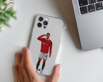 RASHFORD phone case MANCHESTER UTD for iPhone 15,14,13,12 pro, Samsung S23 S21 Clear customized cover for smartphone. Football gift for fans