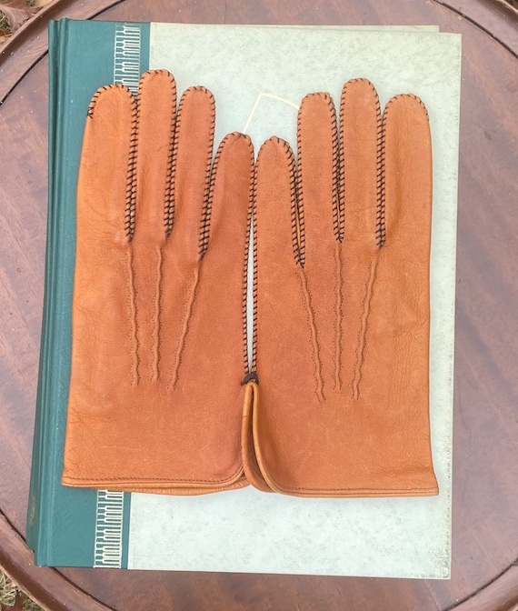 Vintage Women’s Stetson Leather Capeskin Gloves, … - image 2