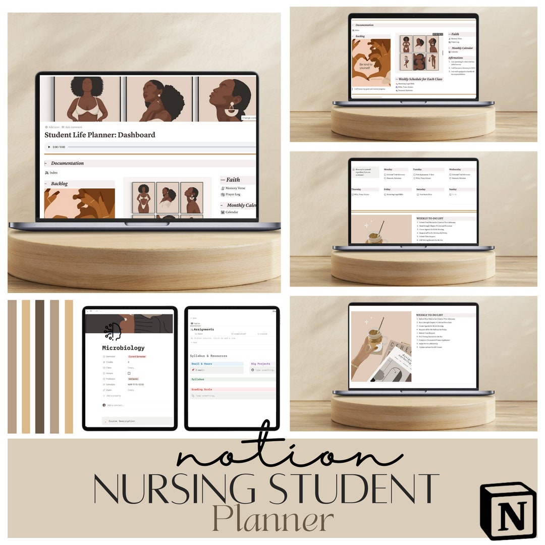 Notion So, Notion Template for Students, Nursing Notes, Notion