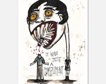 It was just a compliment - female rage wall art
