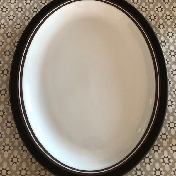 1980’s ‘Contrast’ Large Dinner Serving Platter by Hornsea Pottery