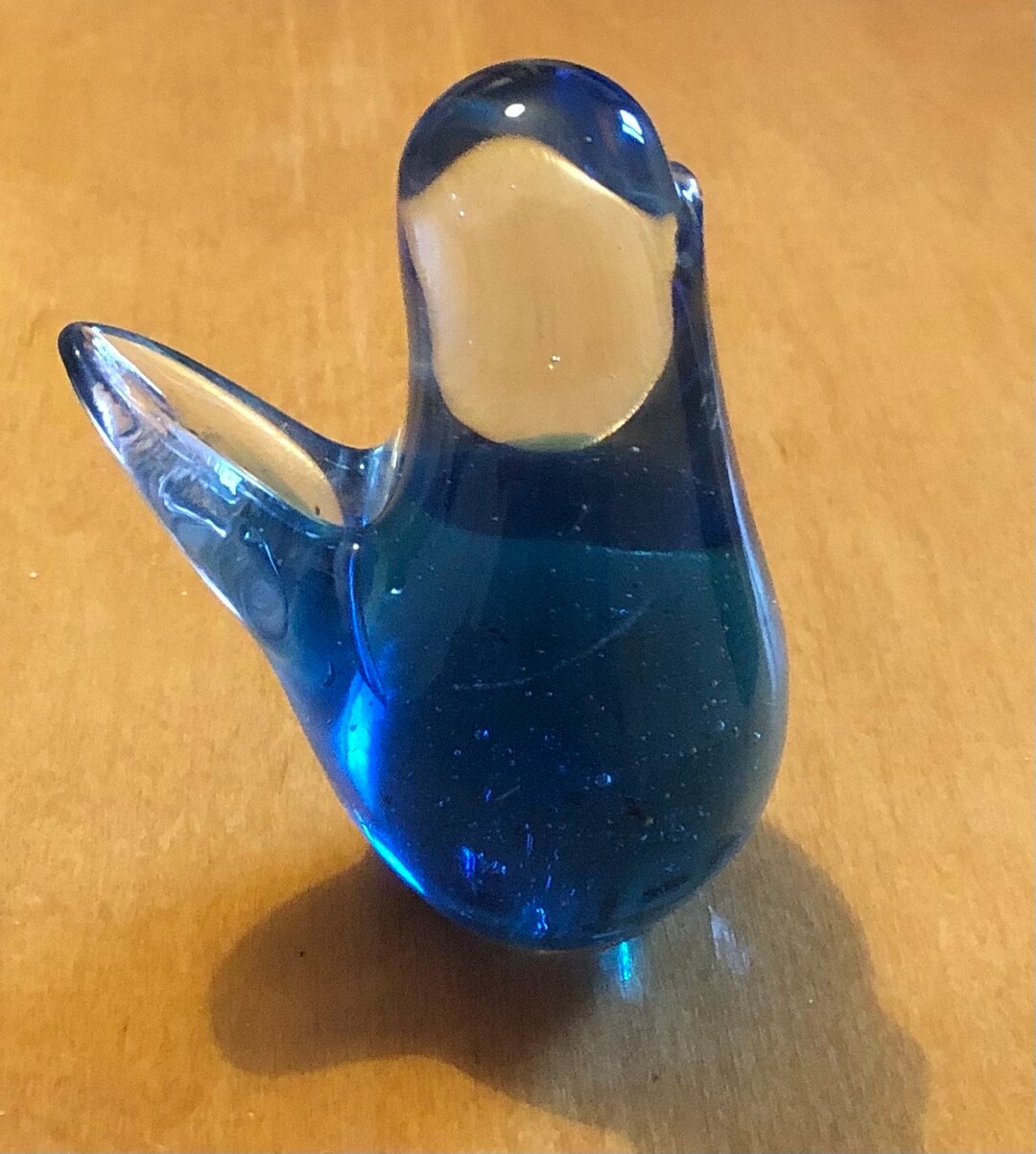 Blue Bird Paperweight by Mdina Glass - Etsy