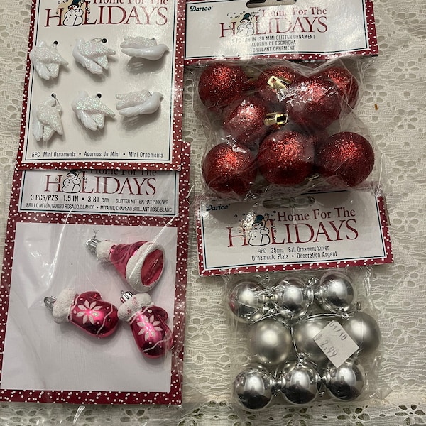 Red Ball Ornament Etsy