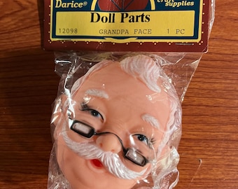 Cara de Papá Noel Darice Vintage, cabeza de 7,6 cm (3 pulgadas), 6 unidades