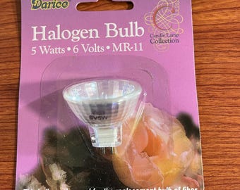 Bombilla halógena Darice de 5 vatios y 6 voltios, modelo Mr-11