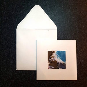 Blanko Schwarz-Blaue Blendenkarte mit Muster