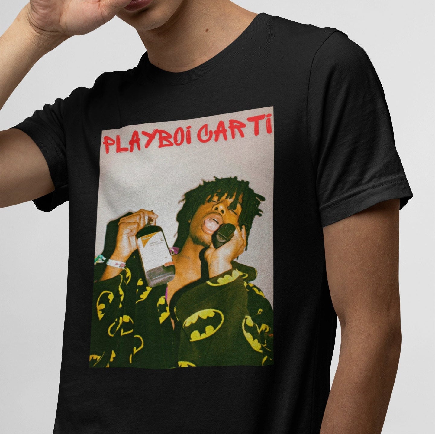 Playboi Carti Rockstar Made Heavy Cotton Rep Tee Shirt MD 