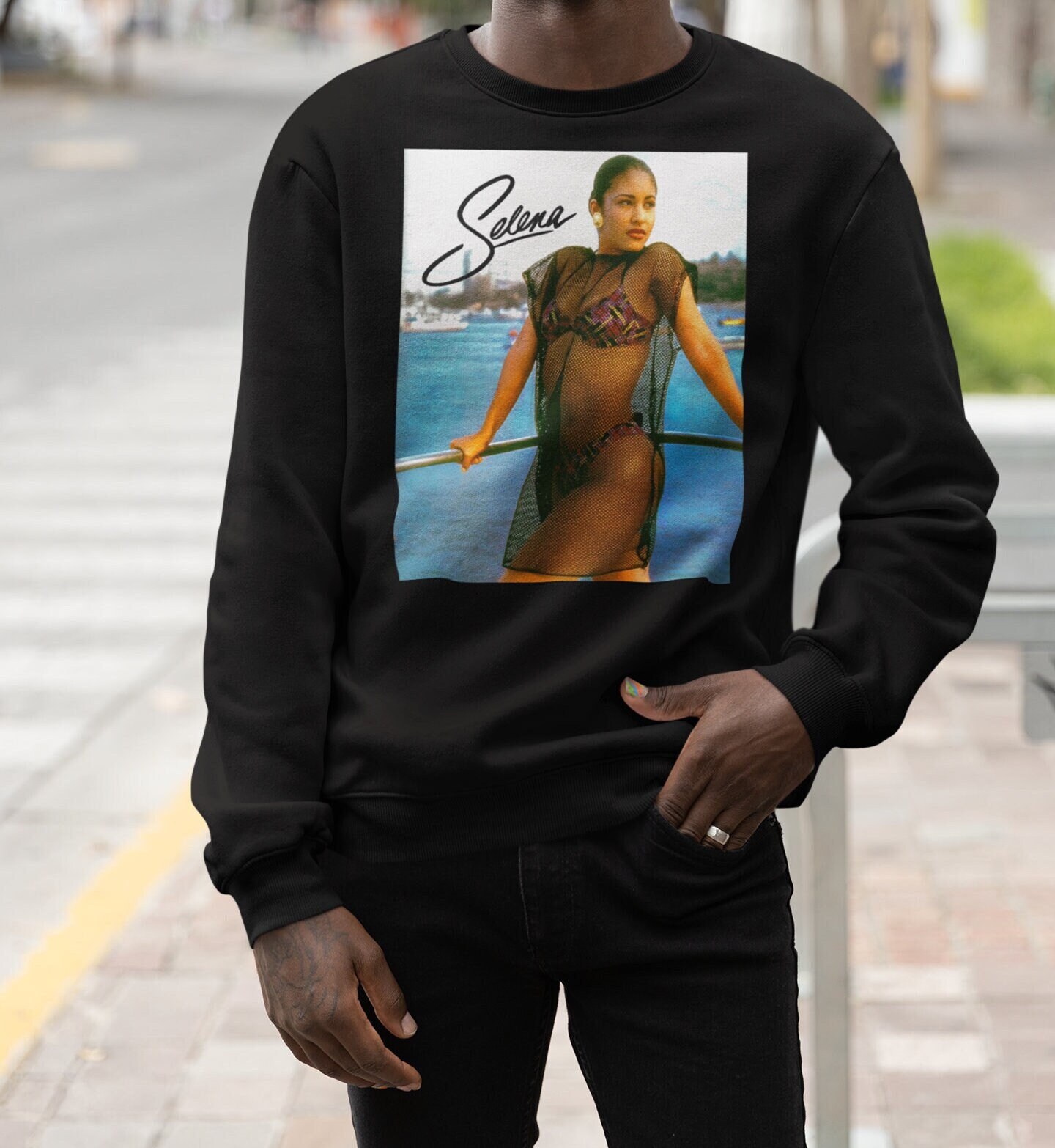 Selena Como La Flor Crewneck Sweatshirt Selena Sweatshirt