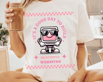 Retro Web Designer Shirt, Web Designer Comfort Colors Shirt, Cute Website Designer Tee, Web Developer Shirt, Website Designer Gift