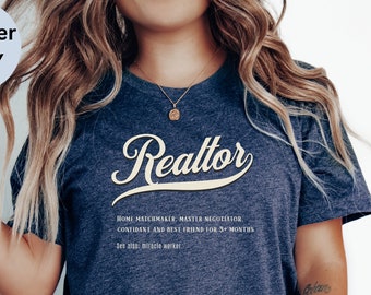 Realtor Definition T-Shirt, Real Estate Agent Gift