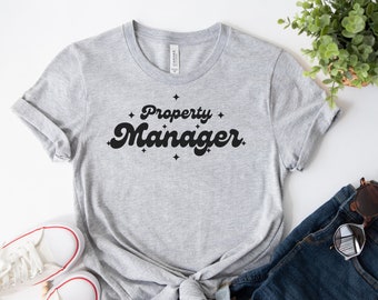 Property Manager T-Shirt, Cute Landlord Tee, Unisex Cotton Top