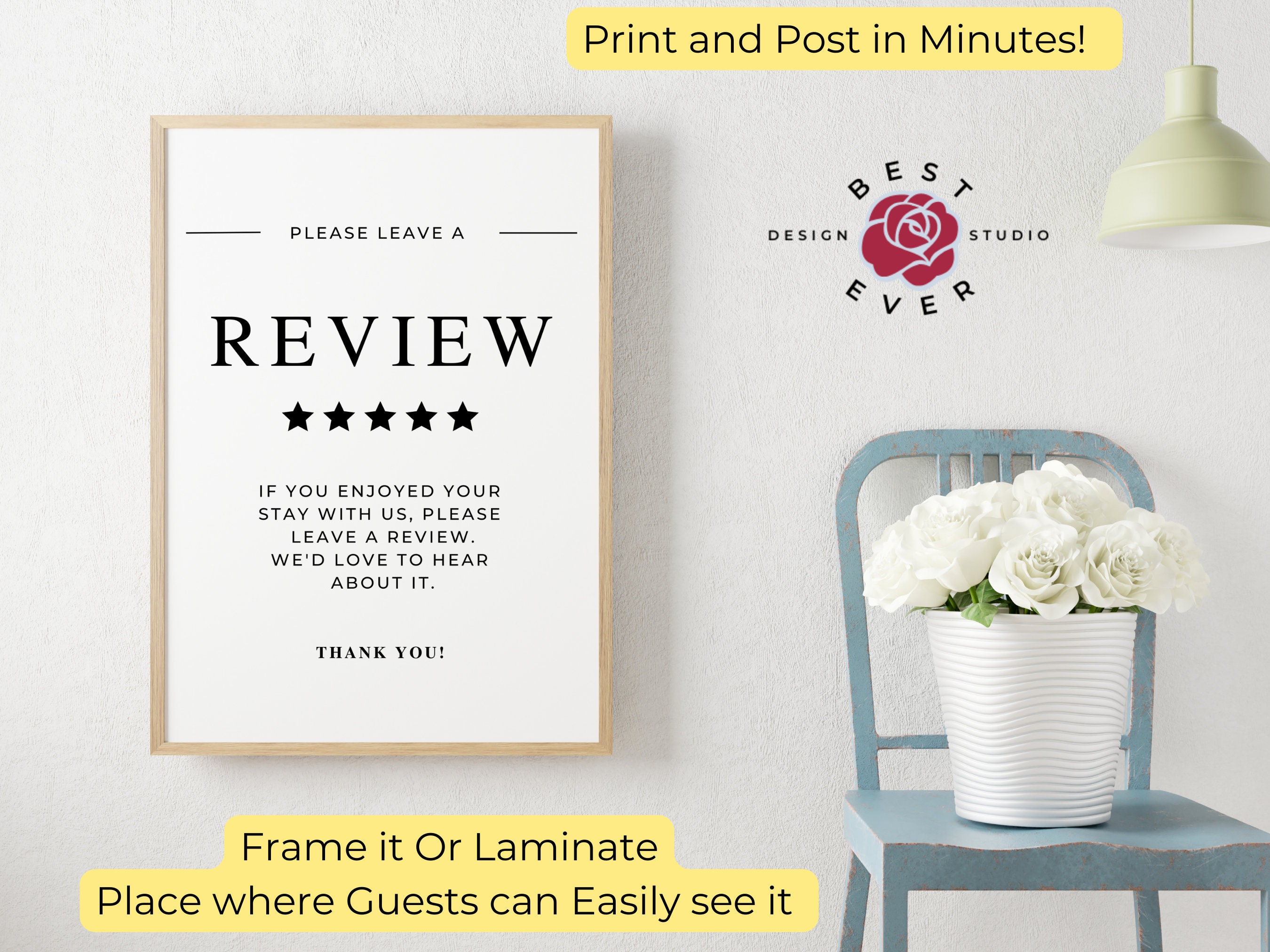 Airbnb Star Rating Guide Airbnb Rating Explanation Template Editable