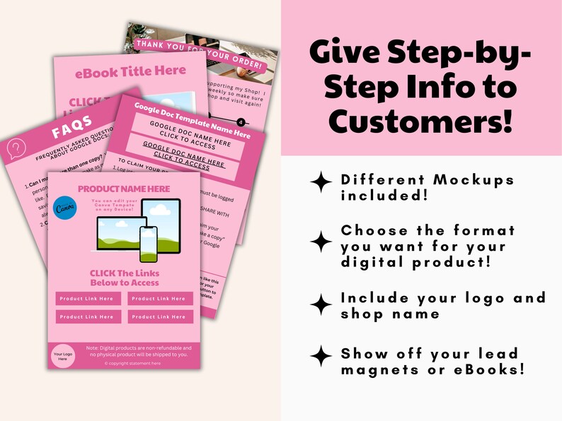 Digital Download Link Page Template