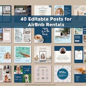 Airbnb Instagram Post Template | Editable VRBO Social Media Template | Short Term Rental Instagram Template | Vacation Rental Instagram Post
