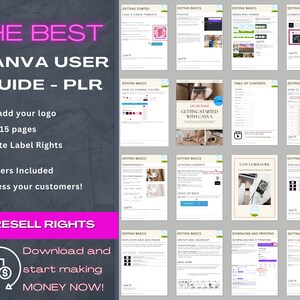 Canva User Guide PLR| Canva PLR Template| Done for You Digital Product ...