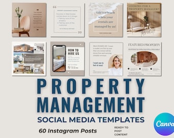 Property Management Instagram Post | Editable Property Business Social Media Template| Social Media Posts that CONVERT for Property Managers