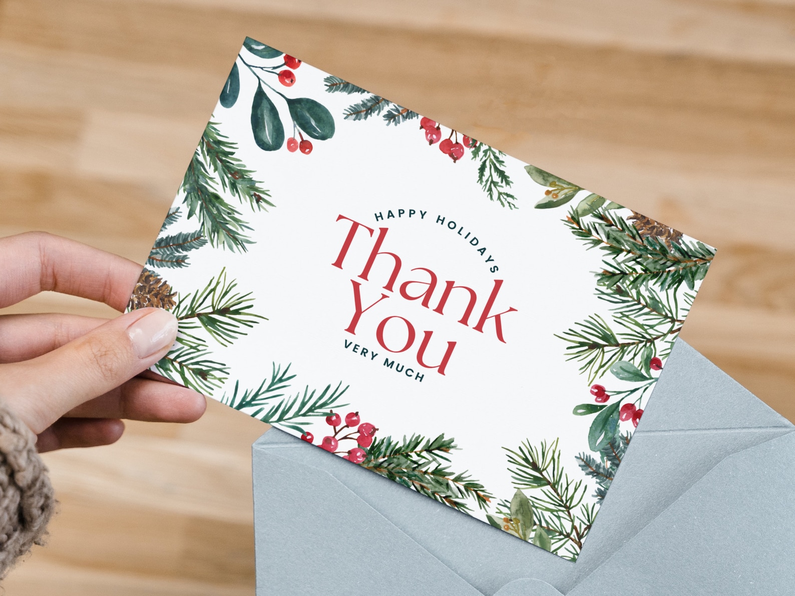Christmas Thank You Card Template - Il 1588xN.5513051127 Knrx 