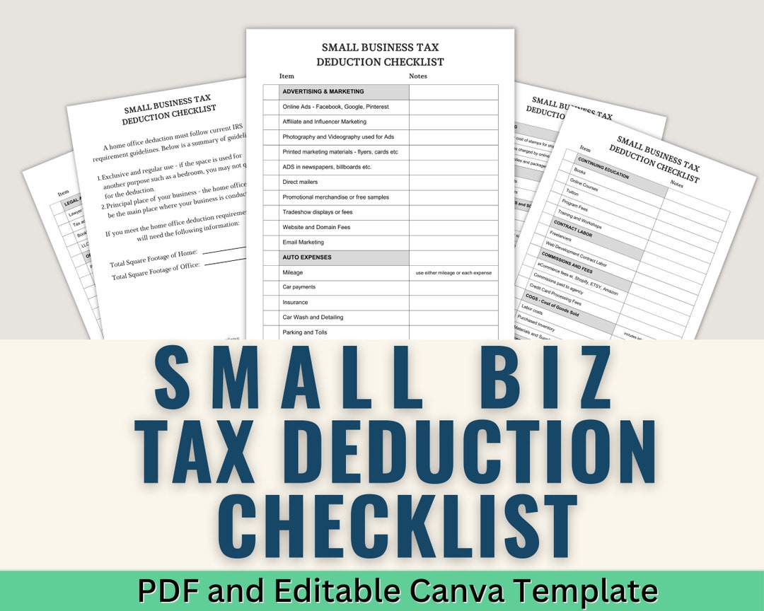 Small Business Tax Deductions Cheat Sheet List | Deductible Expenses ...