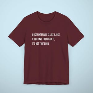 user interface coding shirt