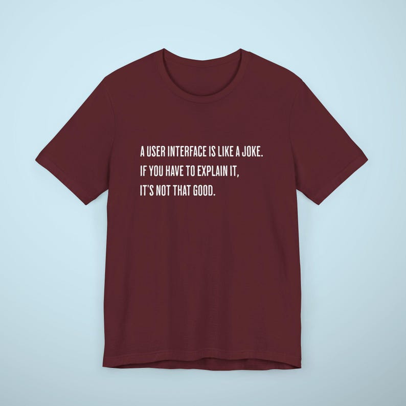 user interface coding shirt