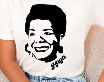 Maya Angelou SVG PNG: Inspirational Black History Design (Digital Download)