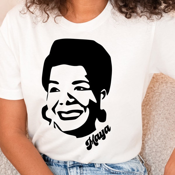 Maya Angelou SVG PNG, Black History Month Svg, Inspirational Svg, Motivational Svg, Black Lives Matter Svg, Black Girl Magic