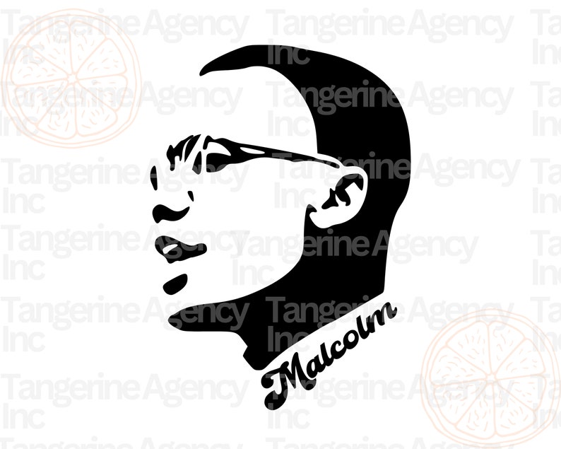 Malcolm X SVG PNG, Black History Month Svg, Inspirational Svg, African