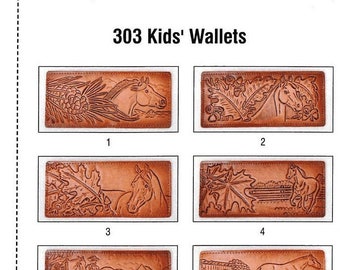 Amish Made Leather Kids Billfolds