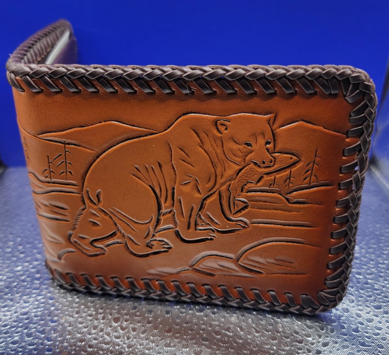 Amish Made Leather Wallets Etsy
