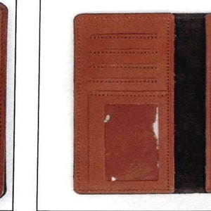 Amish made Leather Roper Wallets 10 Pocket card liner. Very high quality. image 3