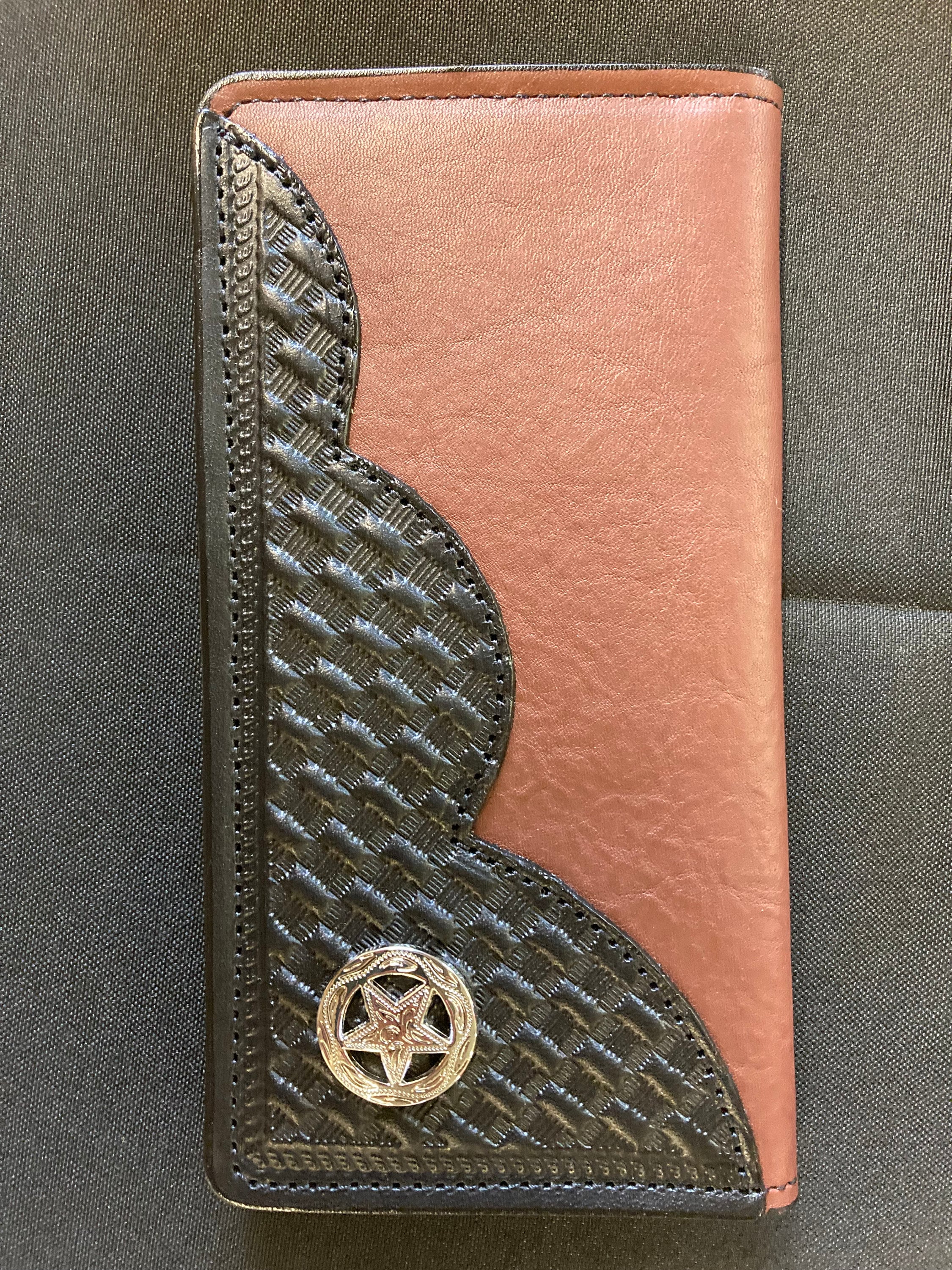 Amish Made Leather Roper Wallets 4 Credit, Checks, and Cash Slots - Etsy