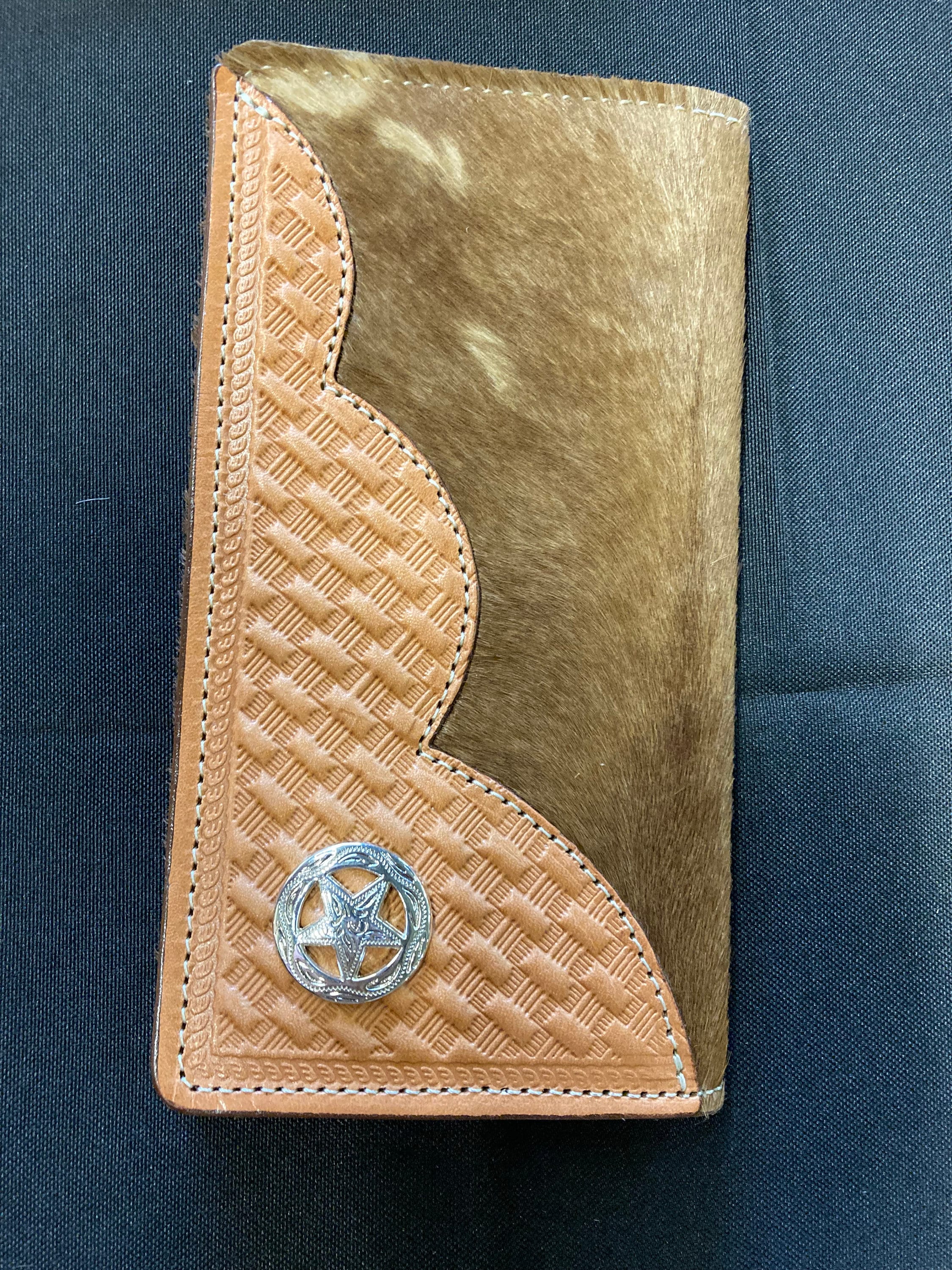 Amish Made Leather Roper Wallets 4 Credit, Checks, and Cash Slots - Etsy