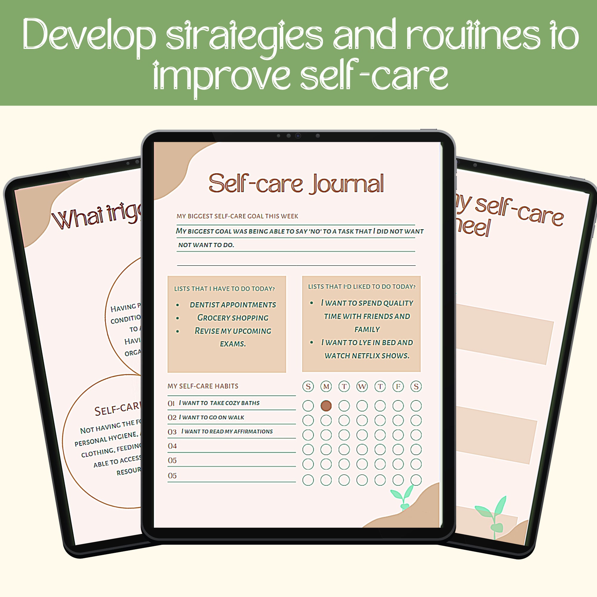 Self Care Checklist Self-care Planner Selfcare Journal - Etsy